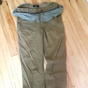 Diesel crop pants with ruffle